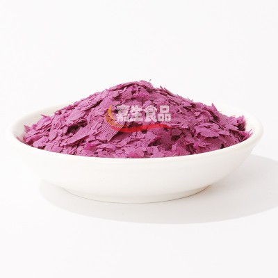 紫薯雪花片脱水滚筒紫薯片烘焙糕点装饰紫薯片代餐粥原料代加工