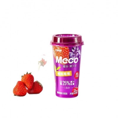 香飘飘meco蜜谷果汁绿茶400ml杯装青柠樱桃荔枝石榴夏季饮品