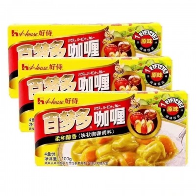 【新货】好侍百梦多咖喱批发速食家用商用咖喱饭百梦多原味100g