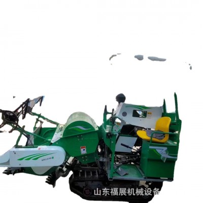 小型稻谷收割链轨机履带式小麦水稻联合收割机南方联合收割机