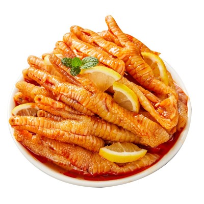 袁方柠檬无骨鸡爪酸辣凉菜小吃网红零食酒店餐饮脱骨凤爪商用批发
