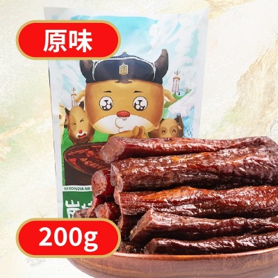 炭烤牛肉干蒙字标内蒙古传统工艺炭烤非油炸牛肉美食牛肉零食批发