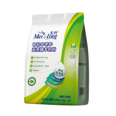 【有机】美羚羊奶粉成人老年人无蔗糖有机中老年羊奶粉400g新品