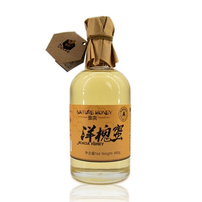 蜜奕蜂蜜480g洋槐蜜玻璃瓶装高档伴手礼洋槐蜂蜜代加工源头工厂 50瓶