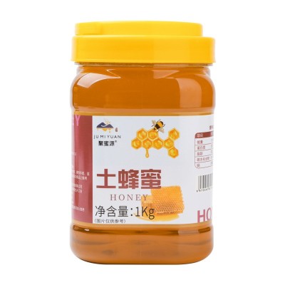 聚蜜源土蜂蜜百花蜜1kg 洋槐蜜送礼盒长辈包装农家纯正天然土蜂蜜