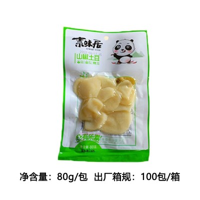 素味居土豆片香辣食品藕片70g80g下饭菜解馋开袋即食休闲零食批发 15包
