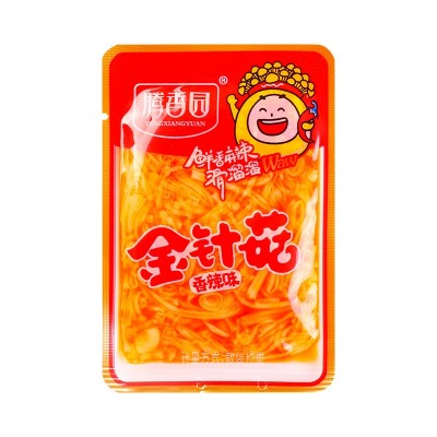 厂家包邮香辣金针菇麻辣杏鲍菇开袋即食休闲解馋小食品小包装散装