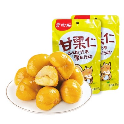 网红坚果零食小吃小包装即食去皮唐山栗子油栗仁板栗仁批发代发