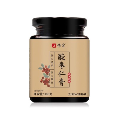 修宸酸枣仁膏茯苓百合膏睡眠茶多梦安舒茶酸枣仁茶膏滋代加工安睡