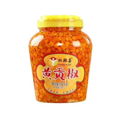 黄贡椒湘辣嘉湖南衡东特产黄剁椒辣椒酱特辣蒸双色鱼头酱脆肚调料